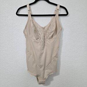 Vintage 36D‎ Nude Bodysuit Shapewear Bodysuit